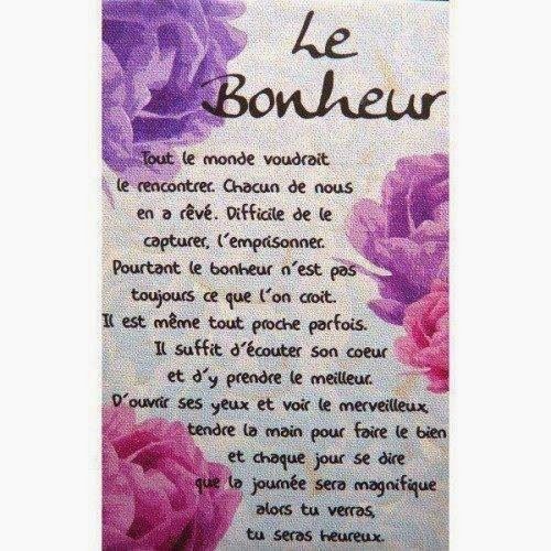 le bonheur