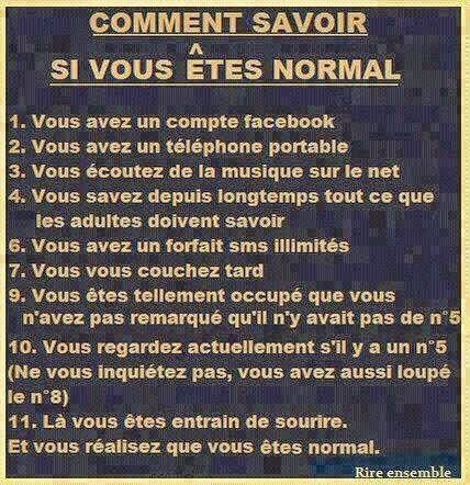 comment savoir si vous êtes normal 