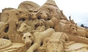 sculpture animaux de la jungle et savane