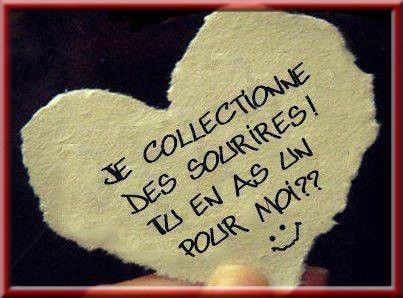 je collectionne les sourires en as tu un pour moi