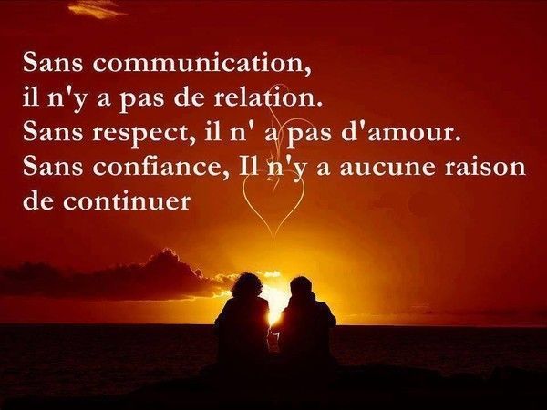 sans communication ,sans respect ,sans confiance....