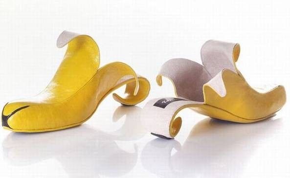 chaussure forme banane