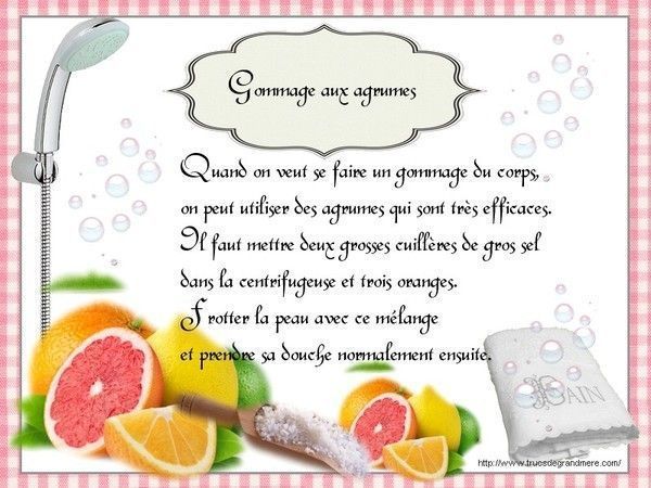 gommage aux agrumes