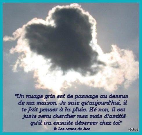 un nuage gris est de passage ........................