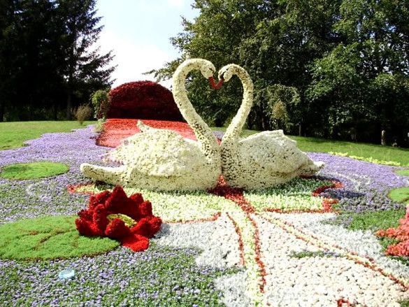 sculpture de fleurs