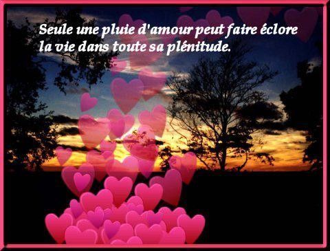 seule une pluie d'amour ..................