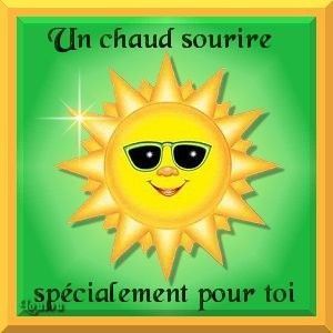 un chaud sourire spécialement pour toi