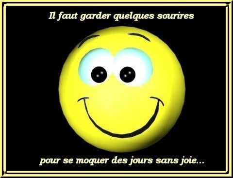 il faut garder quelques sourires