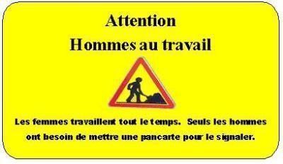 attention homme au travail