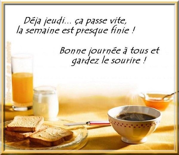 bonne journée de jeudi